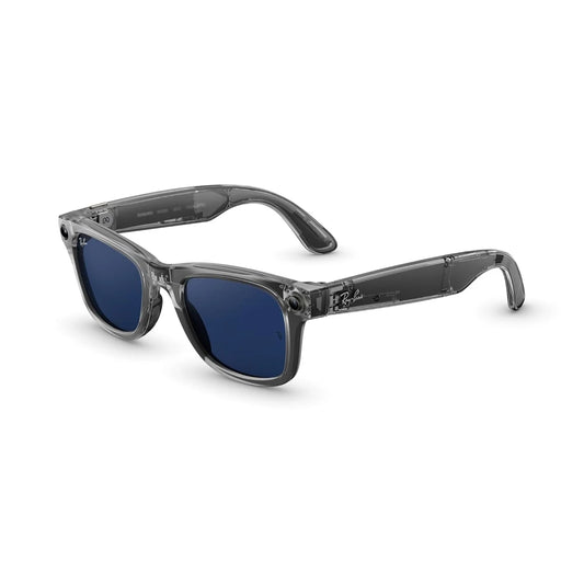 Ray-Ban Meta Wayfarer Shiny Transparent Grey
